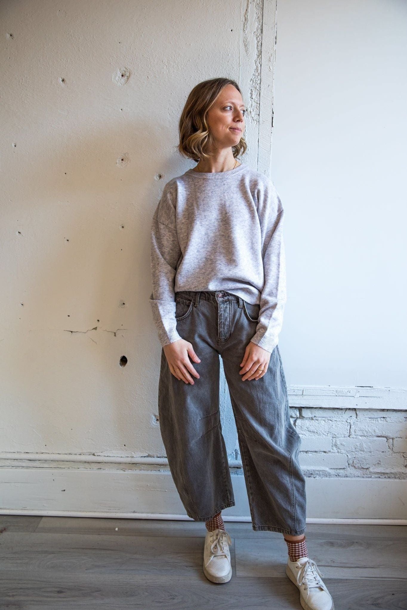 The Sutton Sweater -Grey