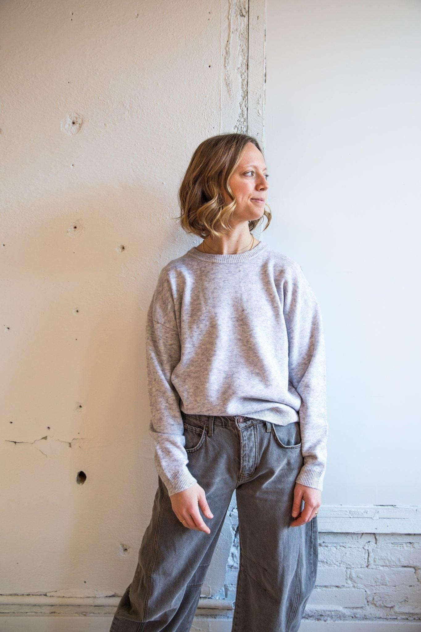 The Sutton Sweater -Grey