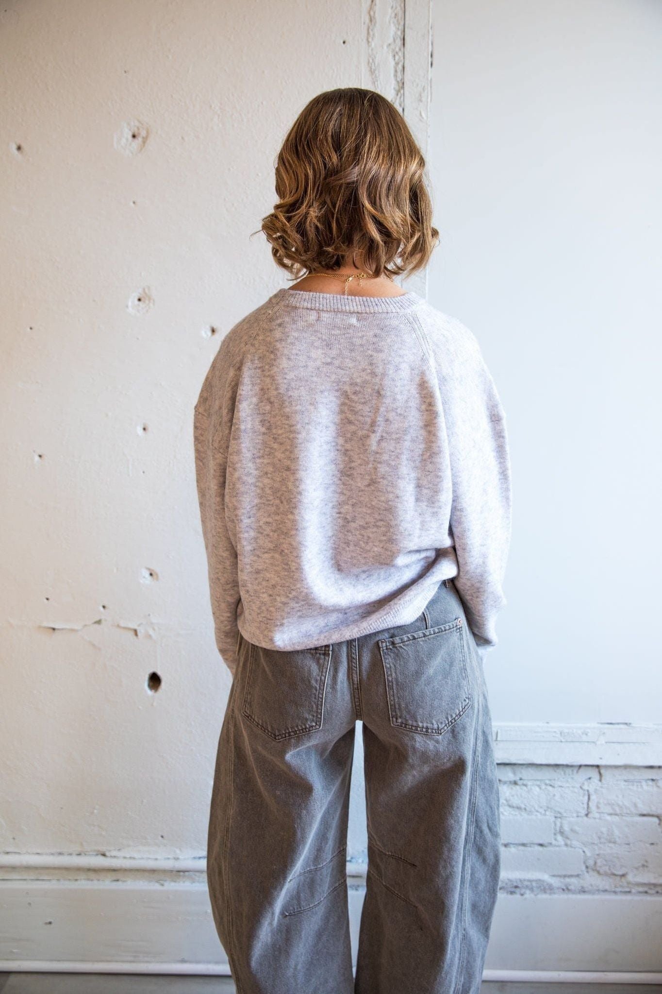 The Sutton Sweater -Grey