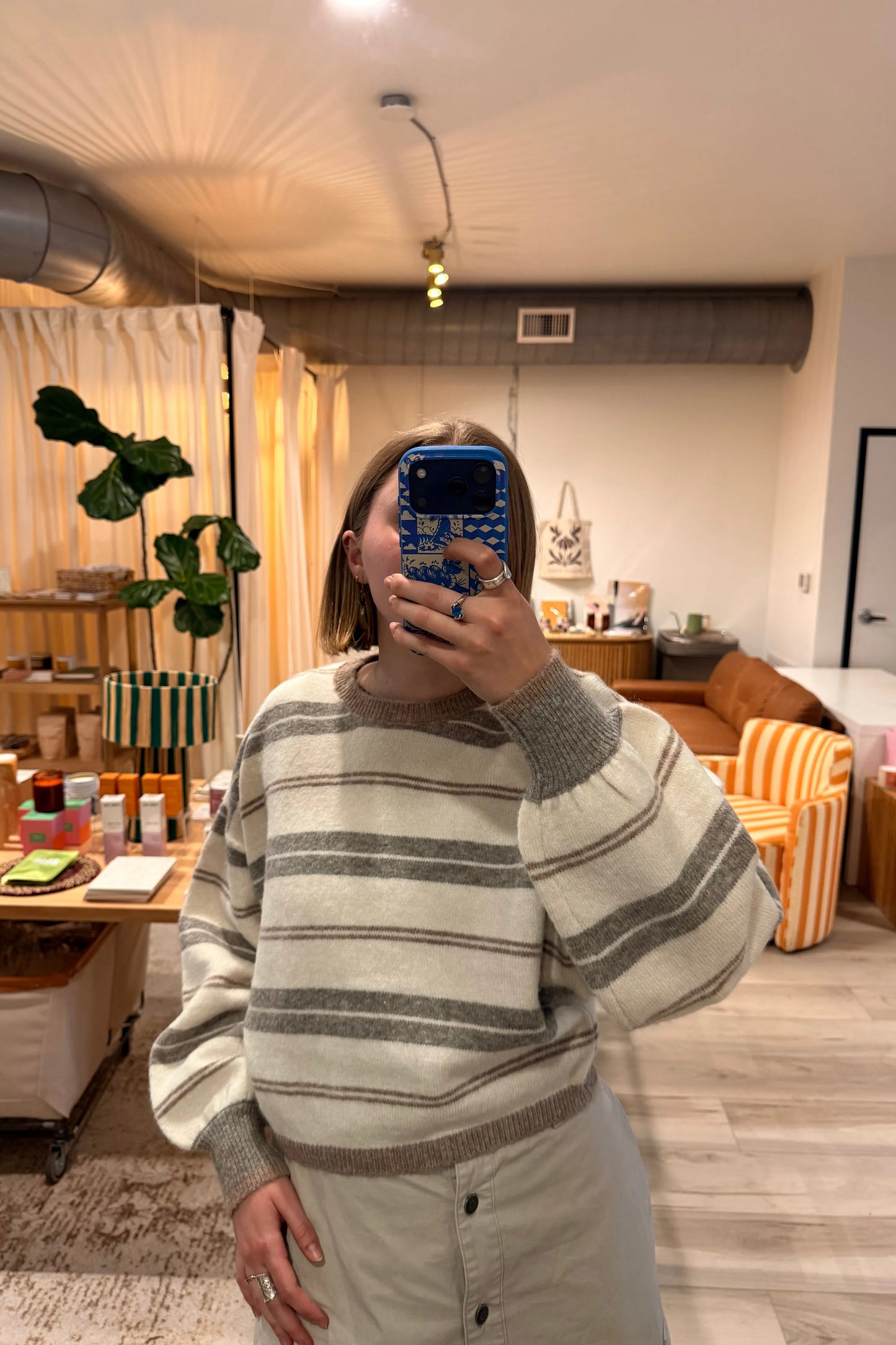 Pine Striped Pullover