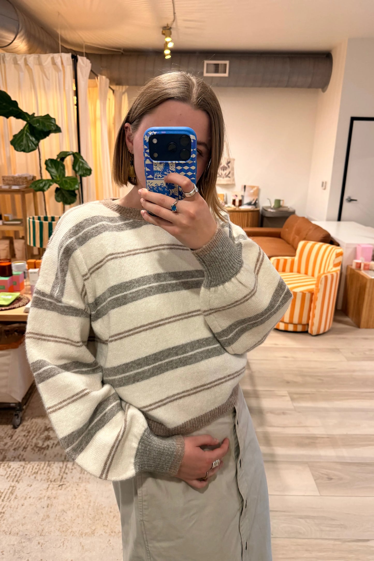 Pine Striped Pullover