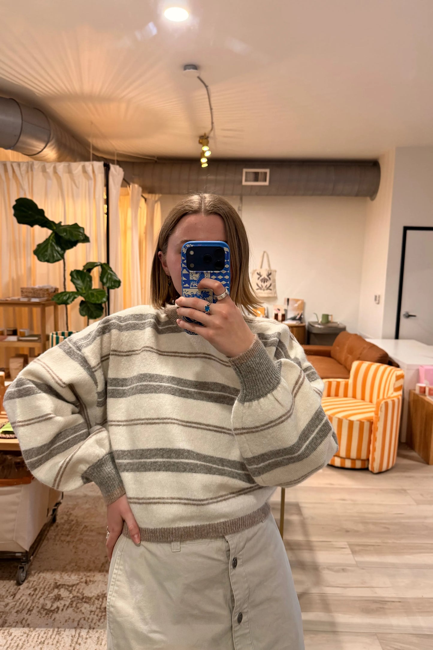 Pine Striped Pullover