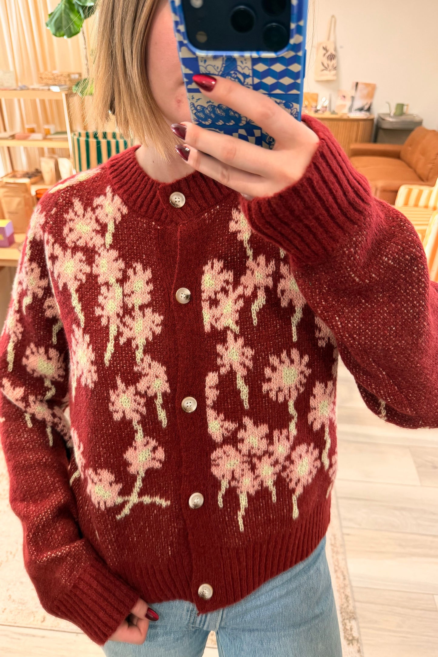 Mulled Wine Cardi Sweater