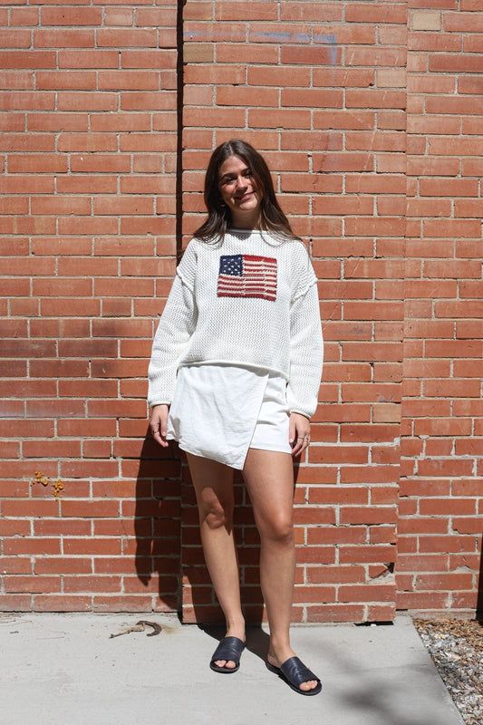 Flag Crochet Sweater