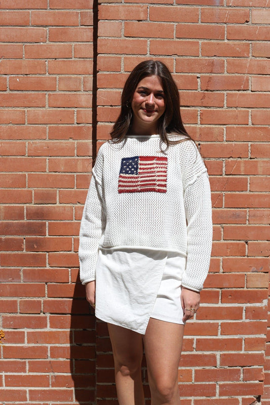 Flag Crochet Sweater