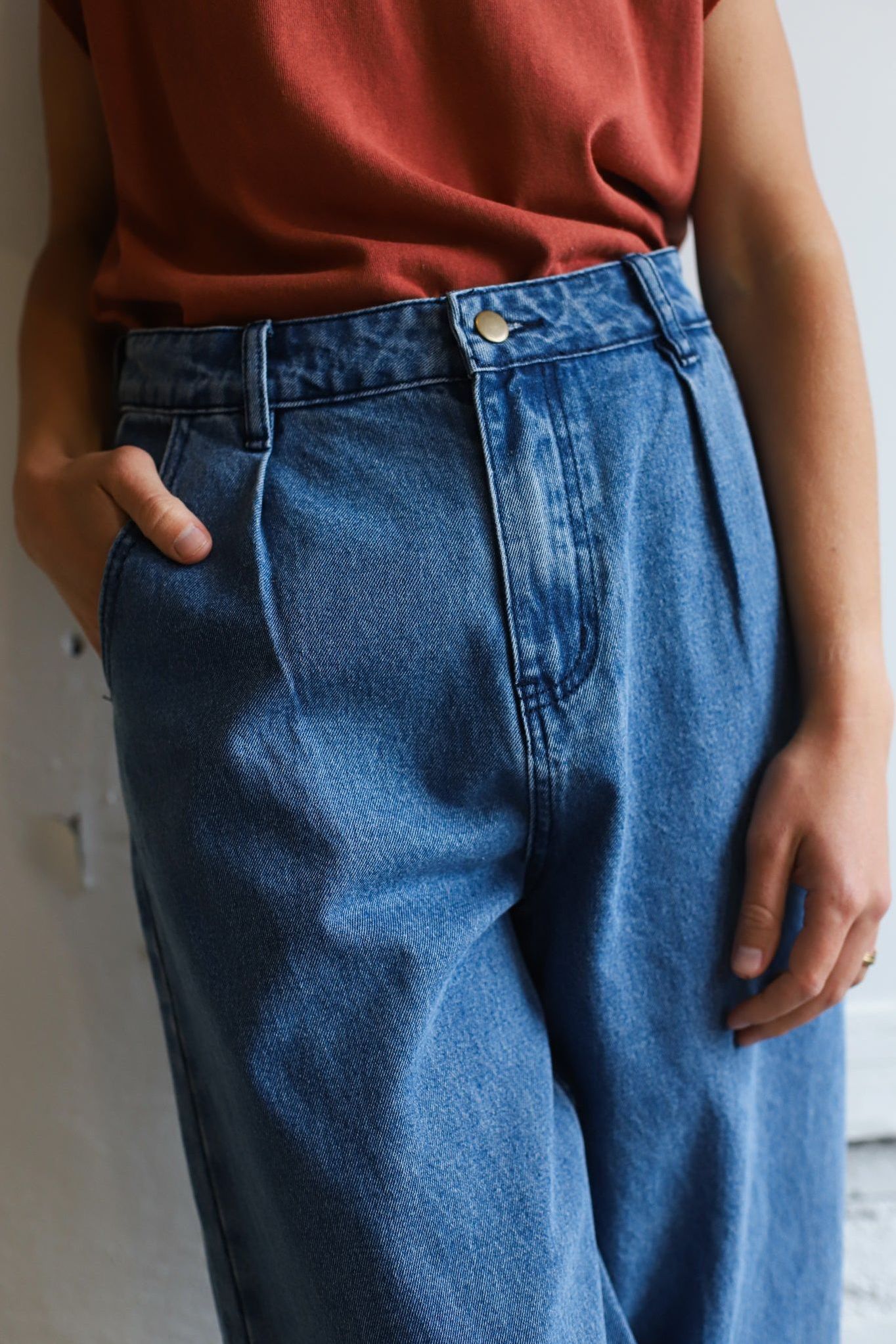 Lacey Denim Pants