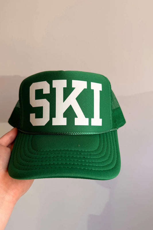 Custom Trucker - SKI - Green & White
