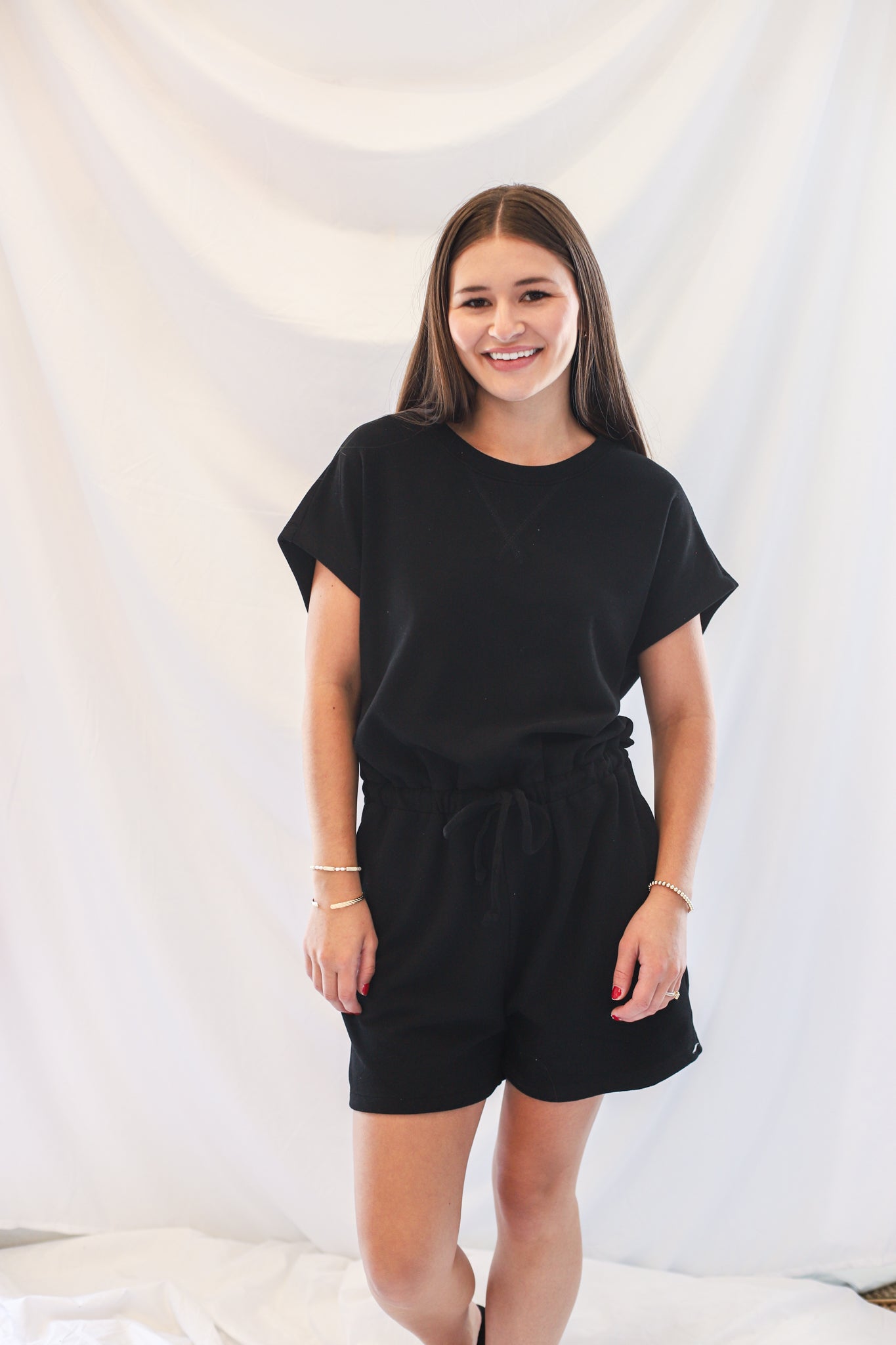 Willow Romper  - black