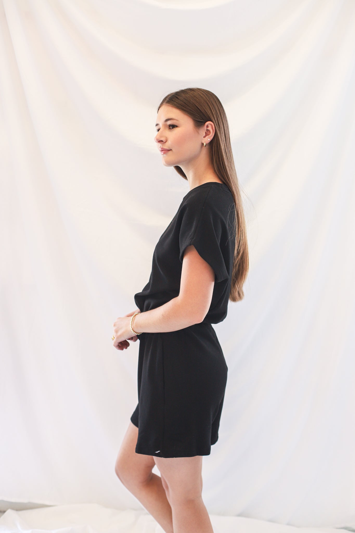 Willow Romper  - black