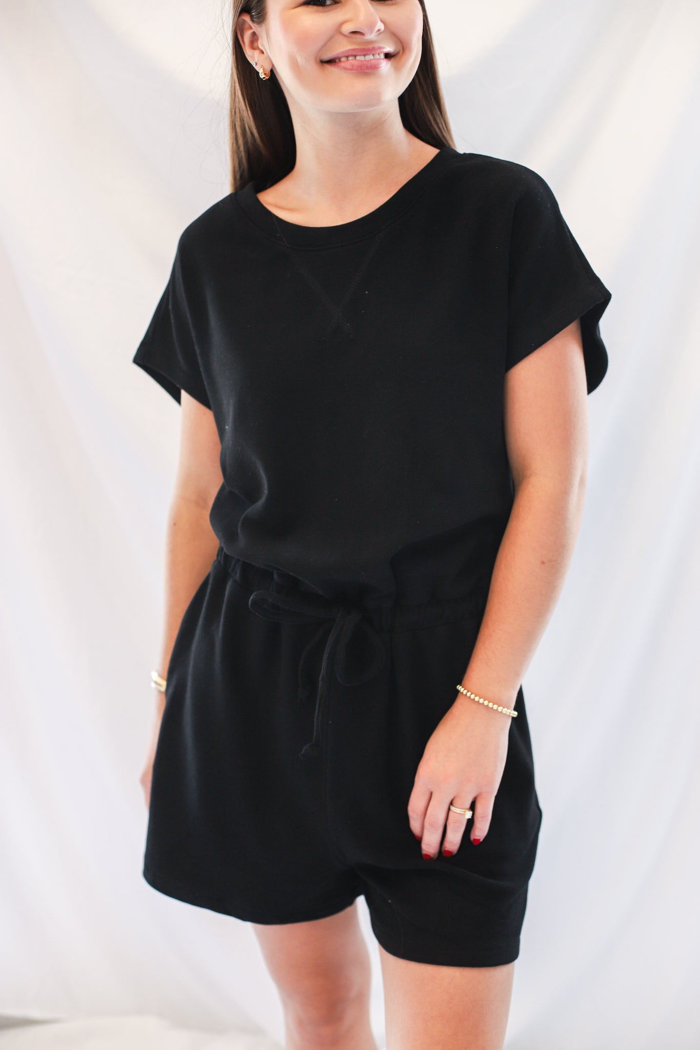 Willow Romper  - black