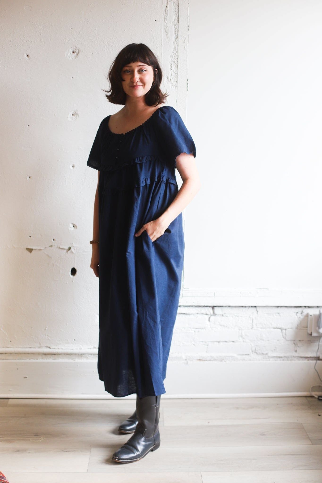 Sundrenched Maxi Dress - Navy