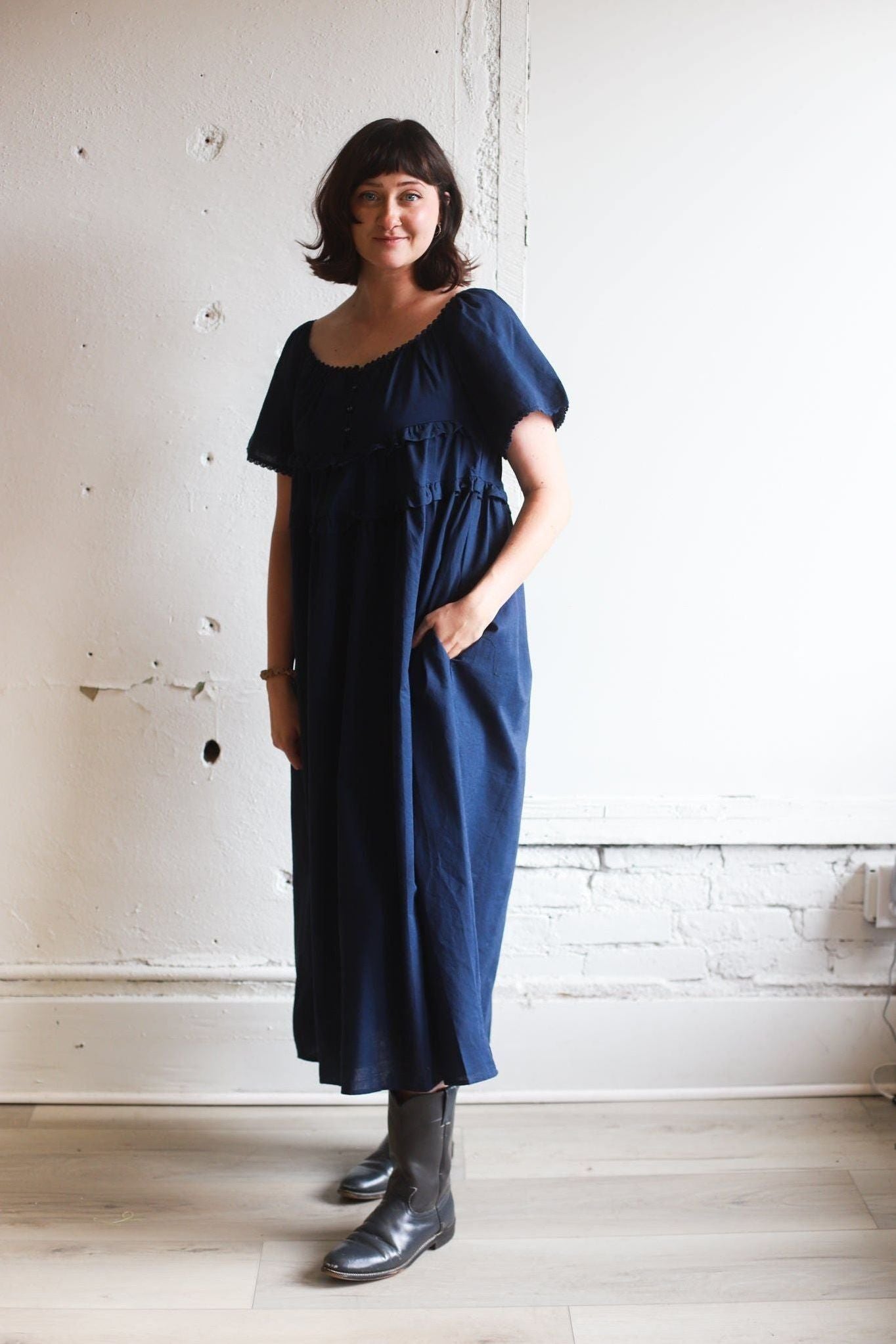 Sundrenched Maxi Dress - Navy