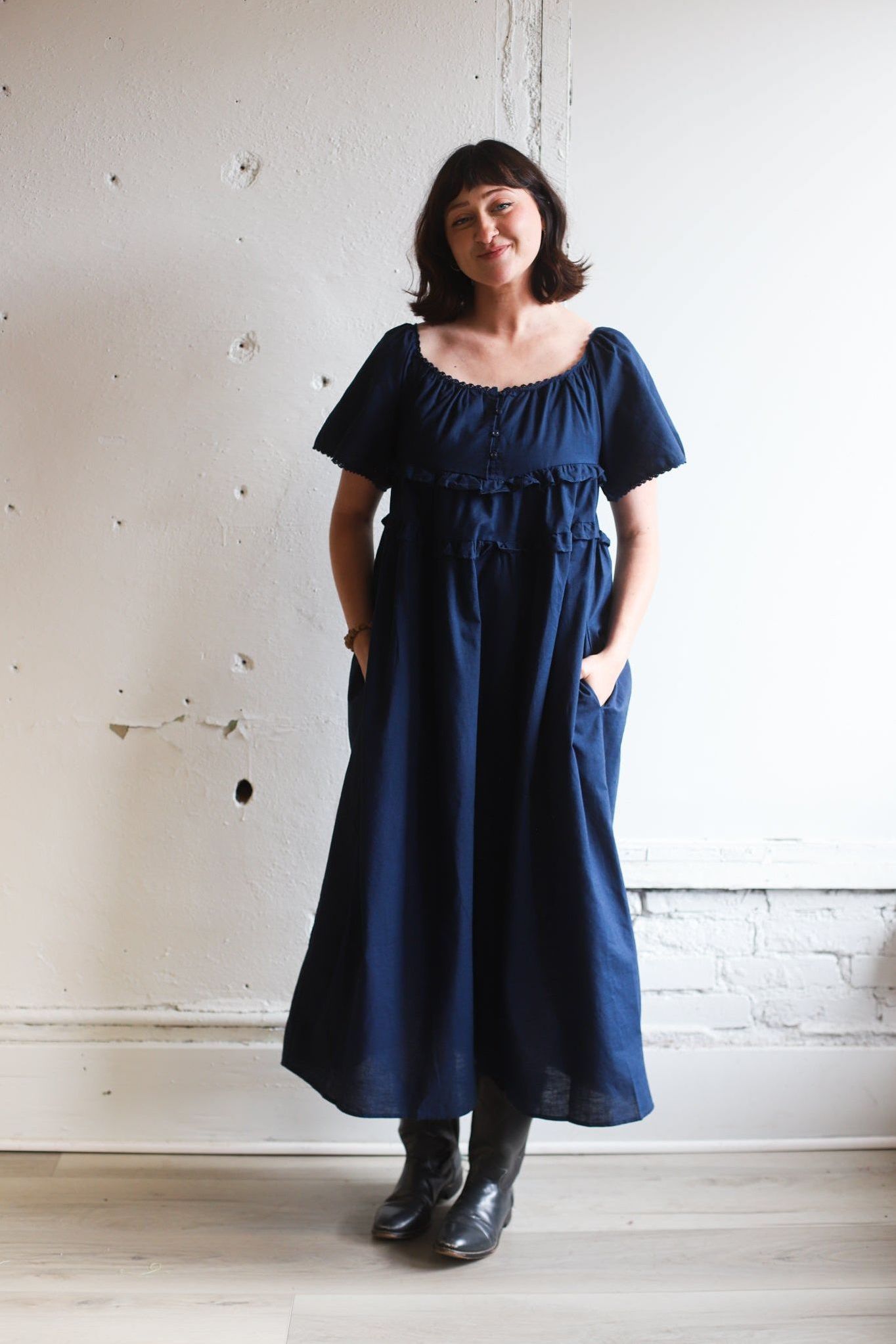 Sundrenched Maxi Dress - Navy