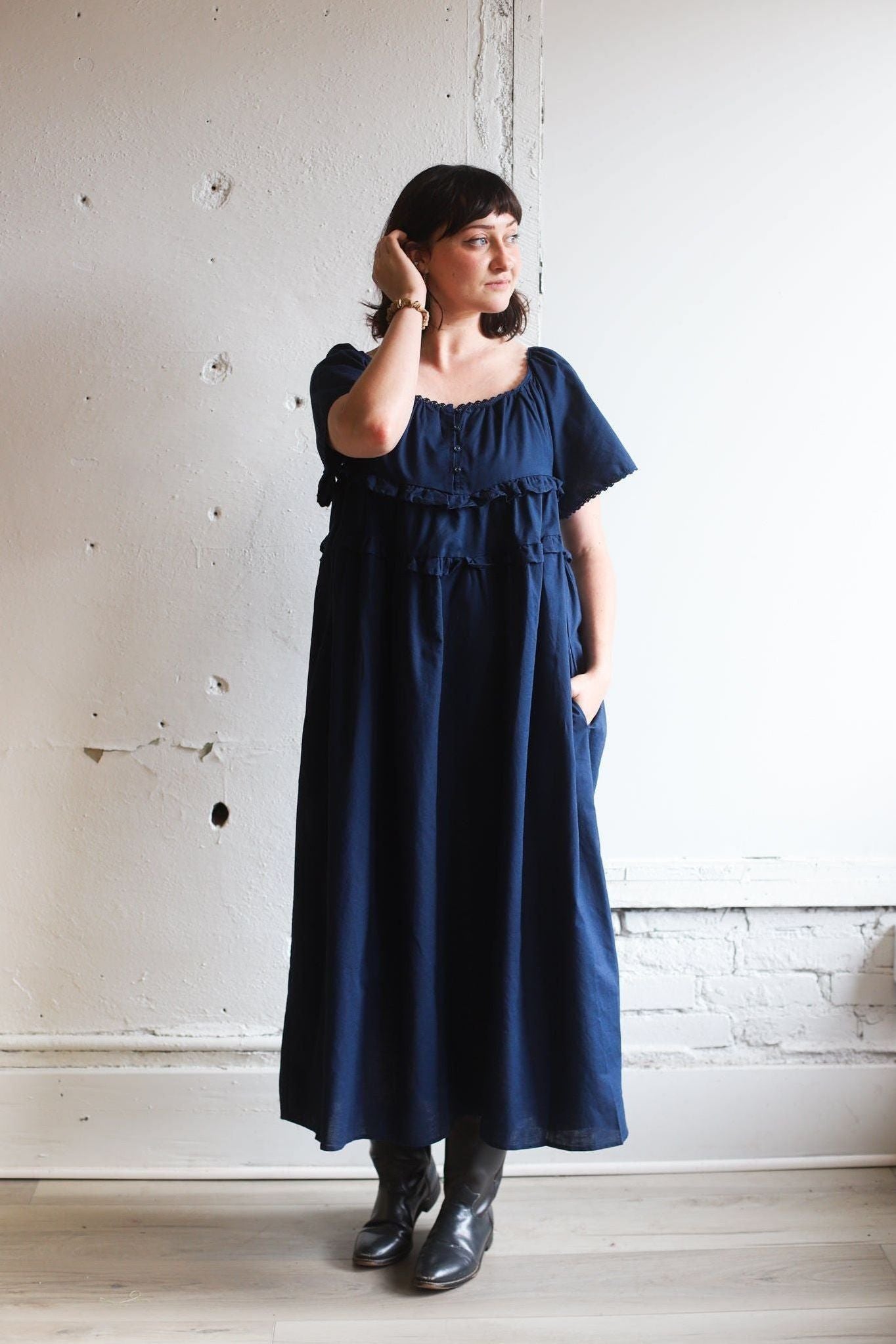 Sundrenched Maxi Dress - Navy