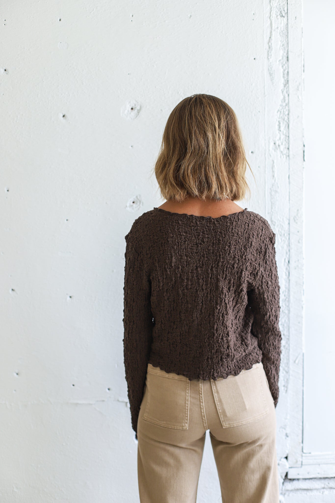 The Clair Top - Brown