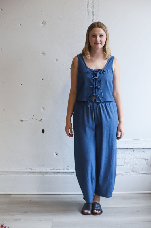 Lantern Denim Pants