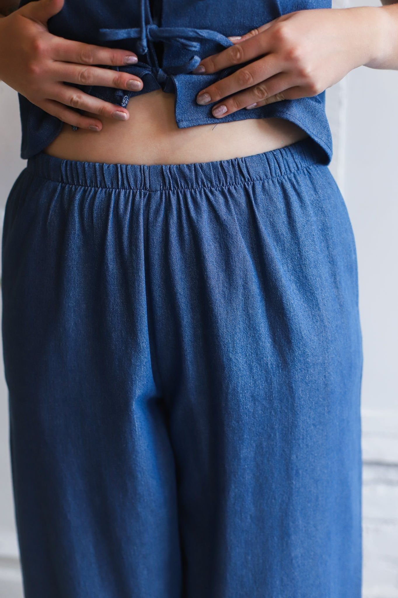 Lantern Denim Pants