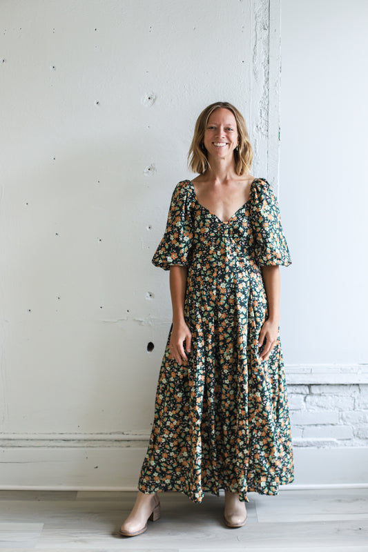 Floral Cotton Maxi Dress