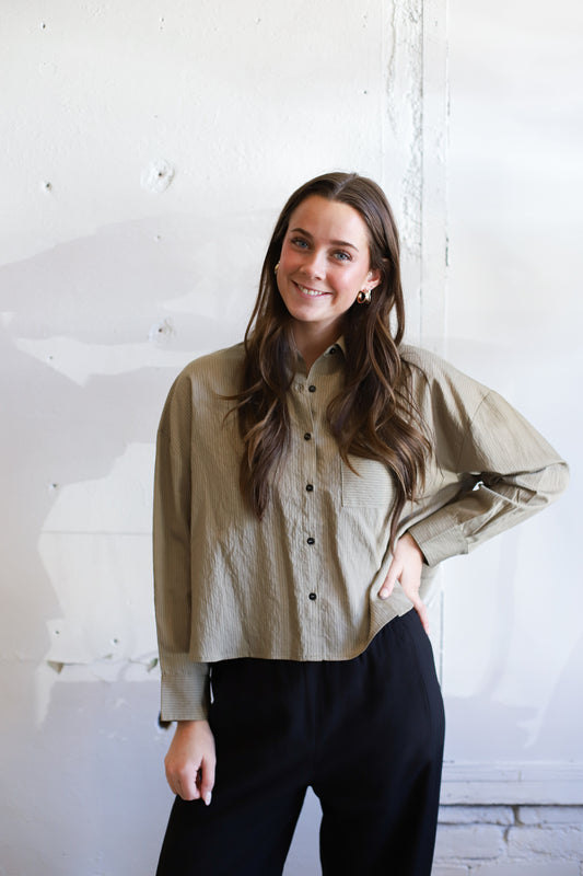 Rita Cropped Button Down