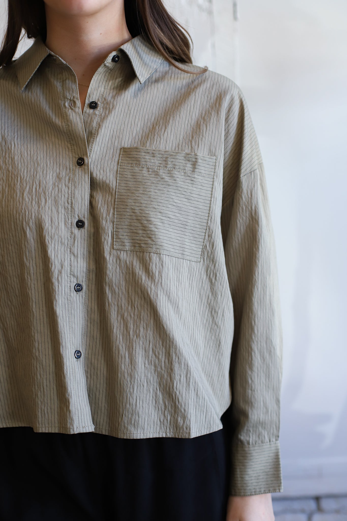 Rita Cropped Button Down