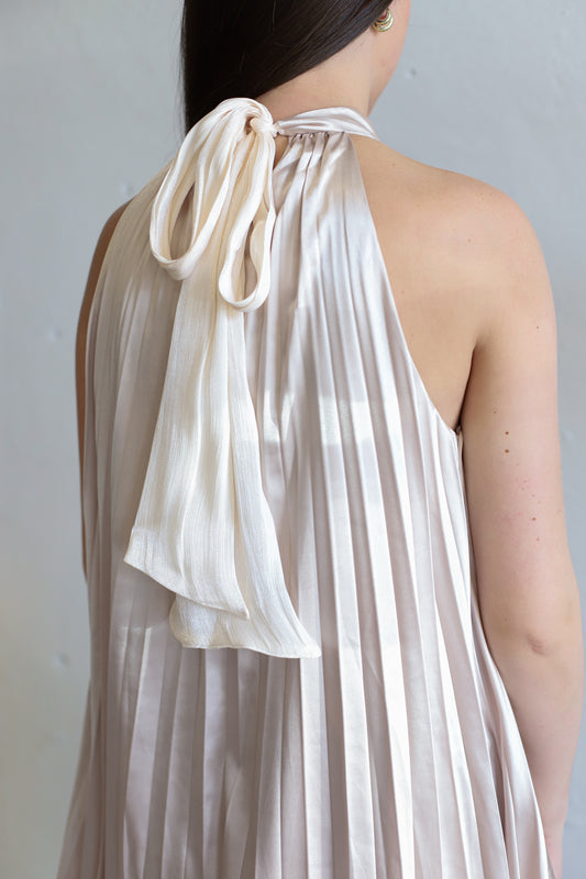 Tie A Bow Mini Swing Dress