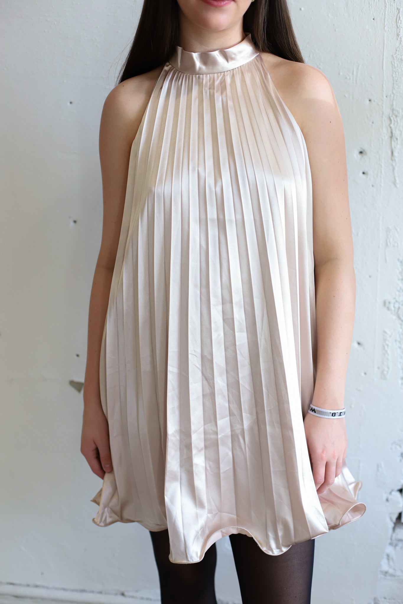 Tie A Bow Mini Swing Dress