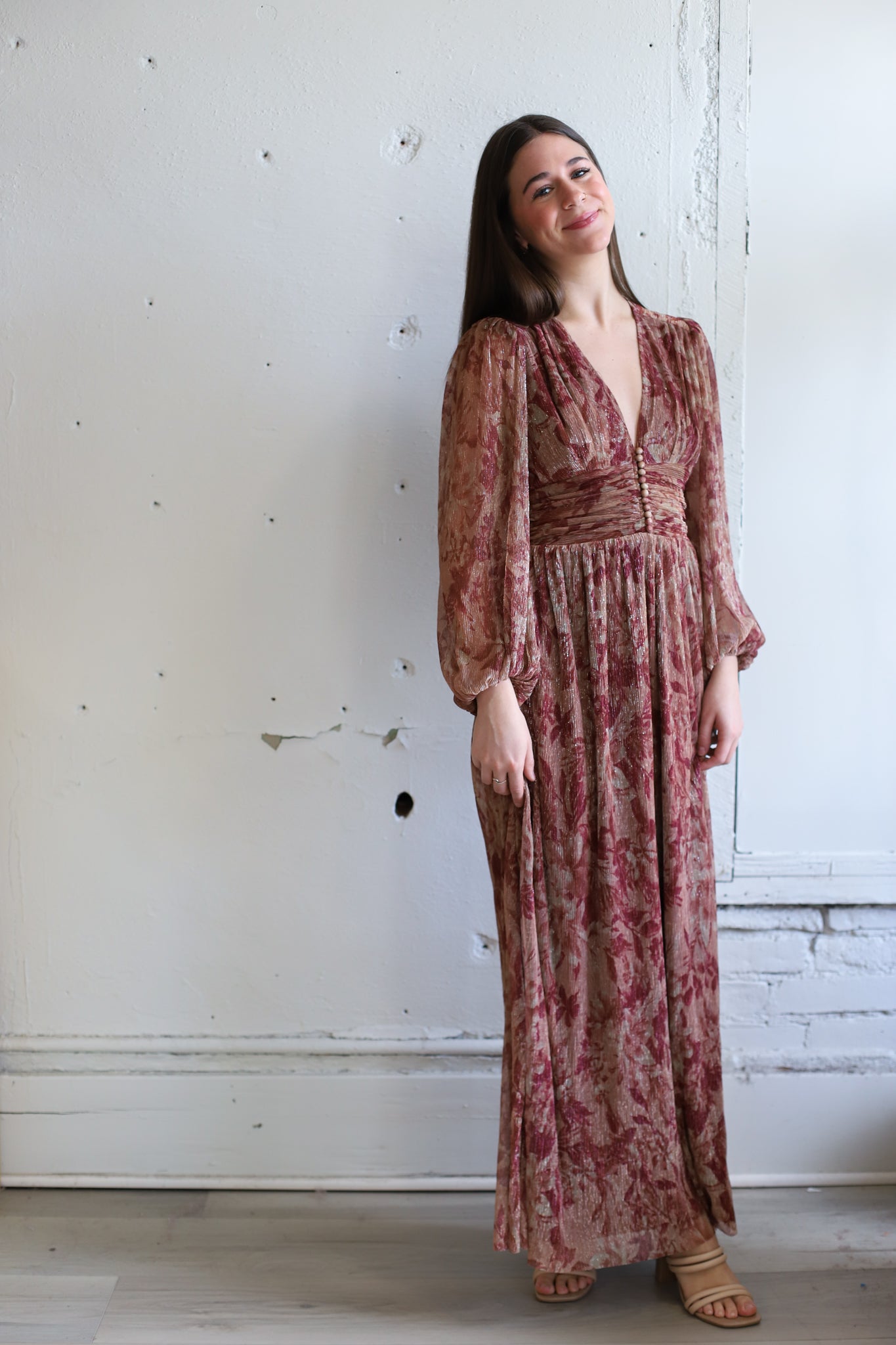 Brushed Burgundy Maxi