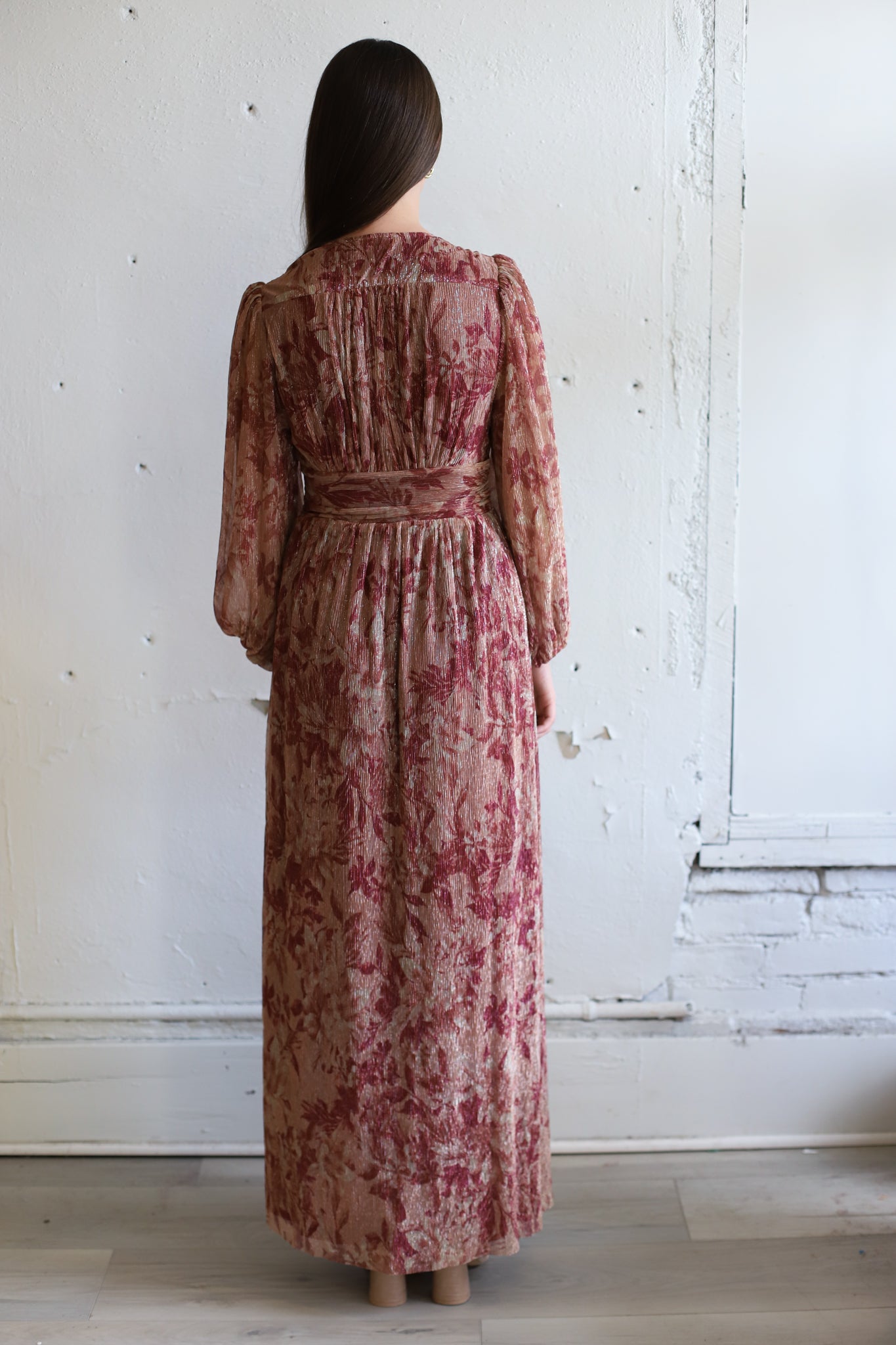 Brushed Burgundy Maxi