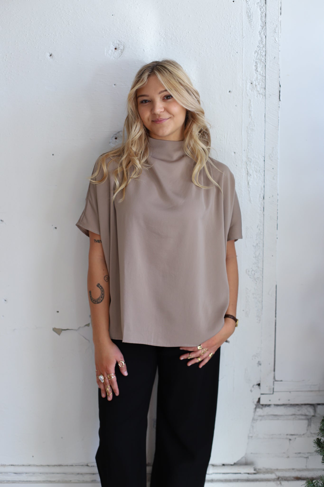 Meredith Mockneck Blouse