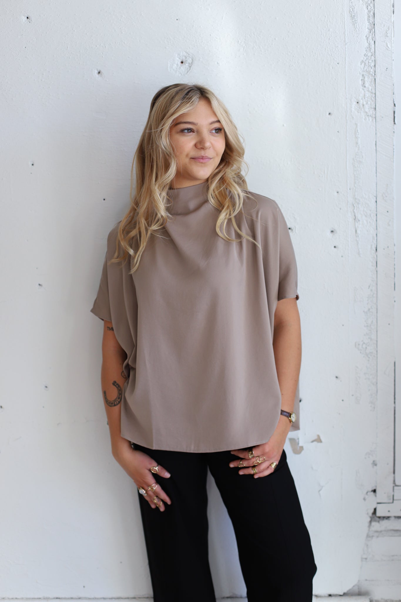 Meredith Mockneck Blouse