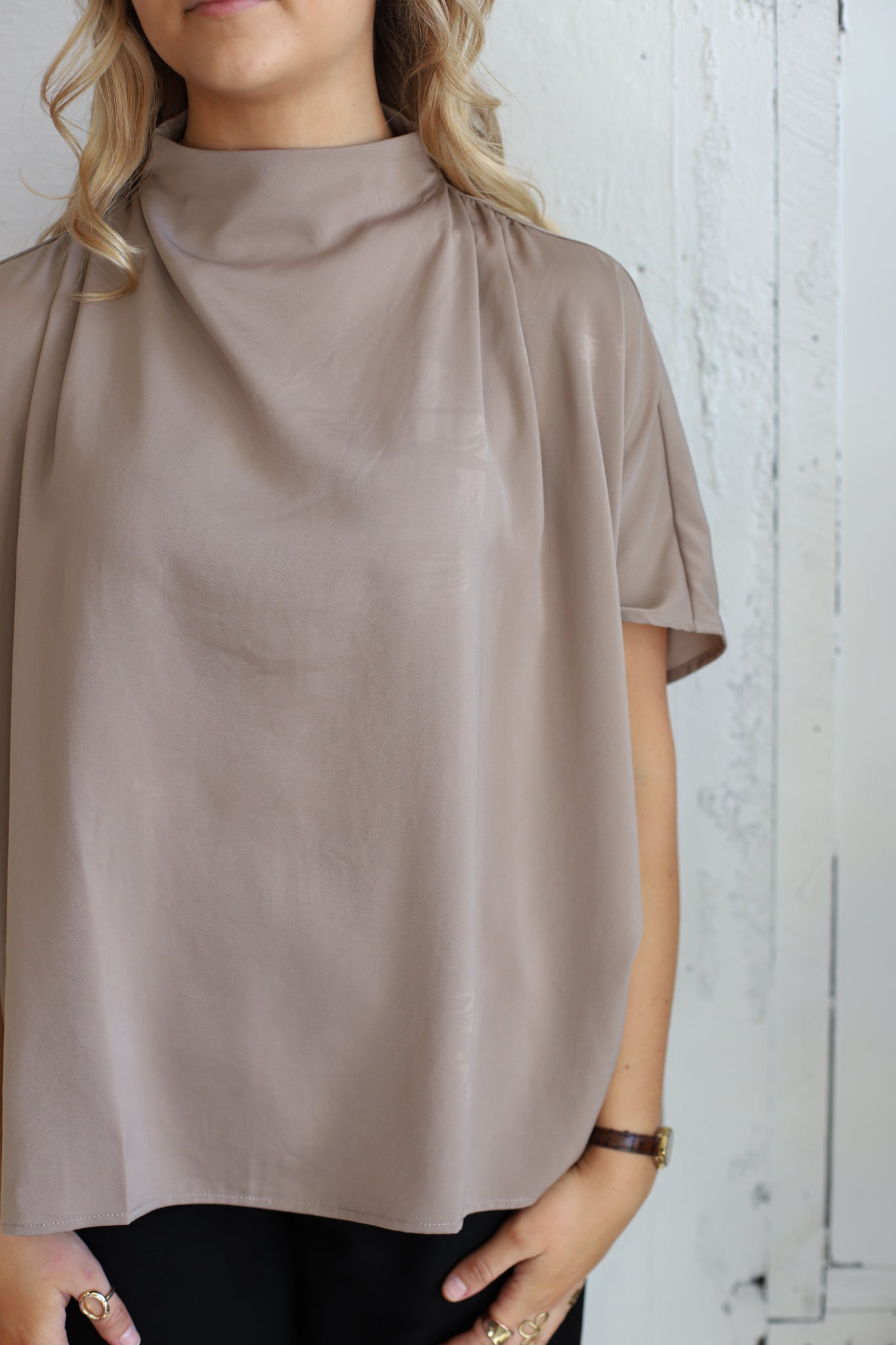 Meredith Mockneck Blouse