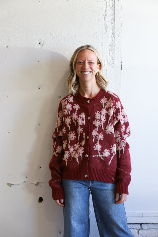 Mulled Wine Cardi Sweater