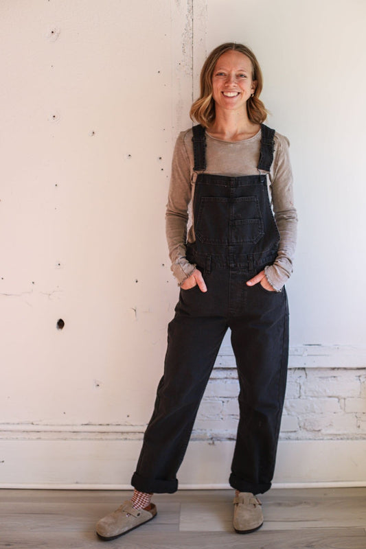 Ziggy Overalls - Mineral Black