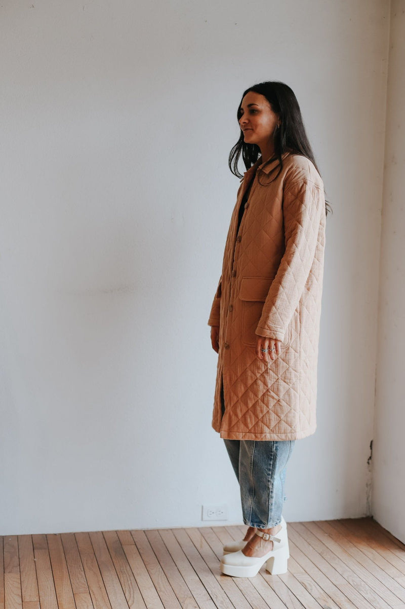 Peaches Quilted Coat