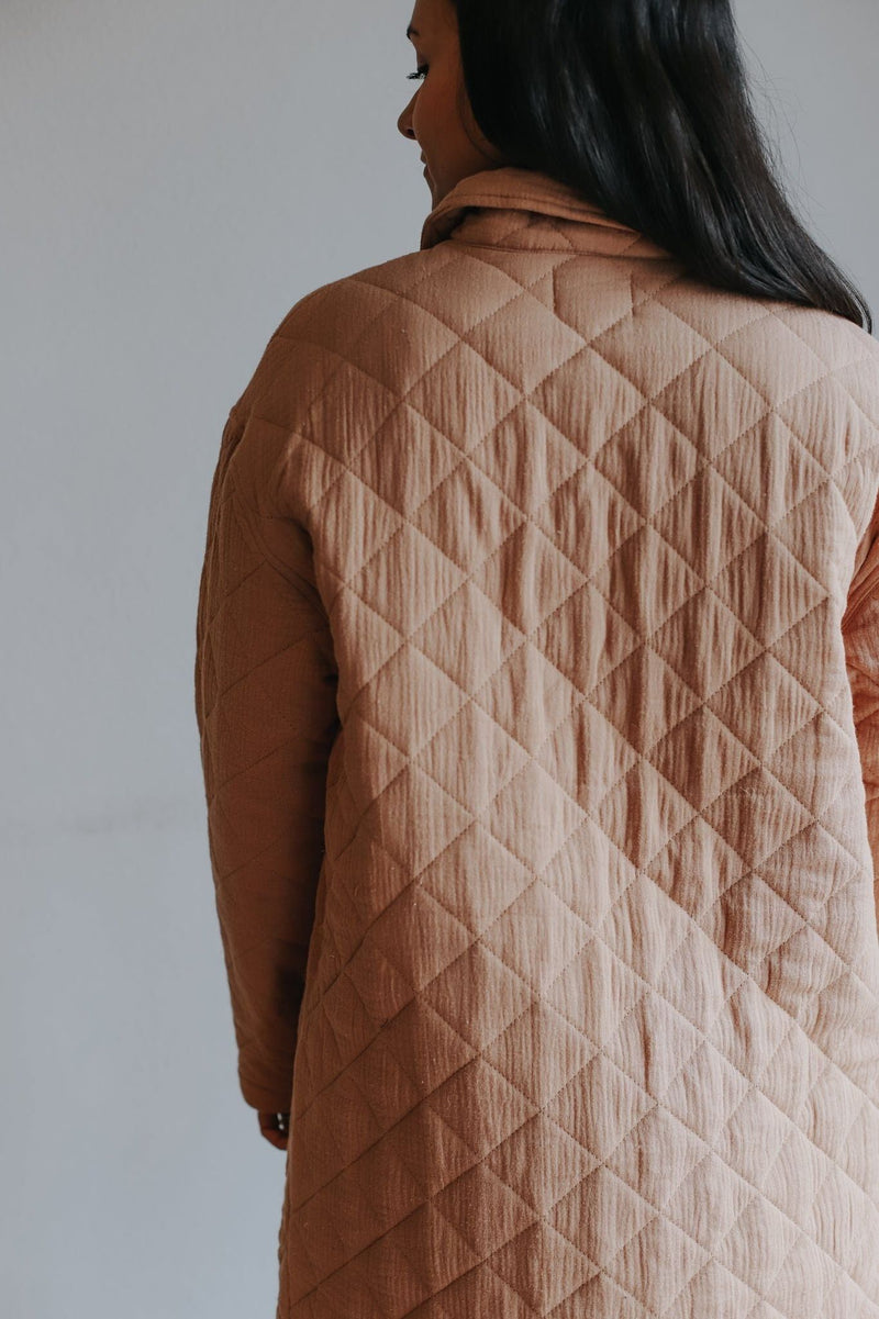 Peaches Quilted Coat