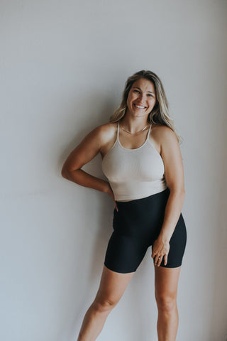 Free People Square Neck Good Karma Bra // Canyon Clay