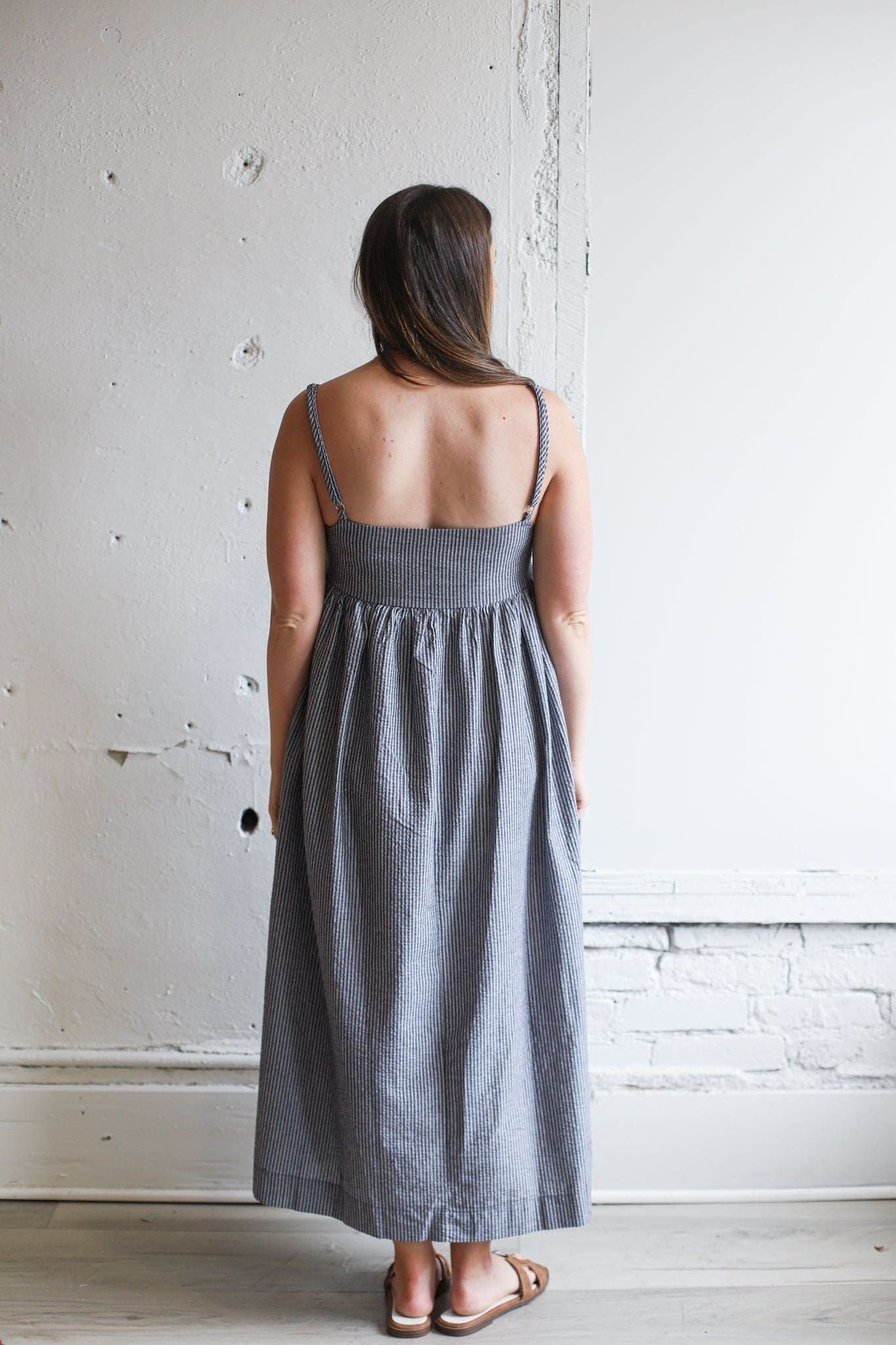 The Ryland Dress | Striped Seersucker Dress