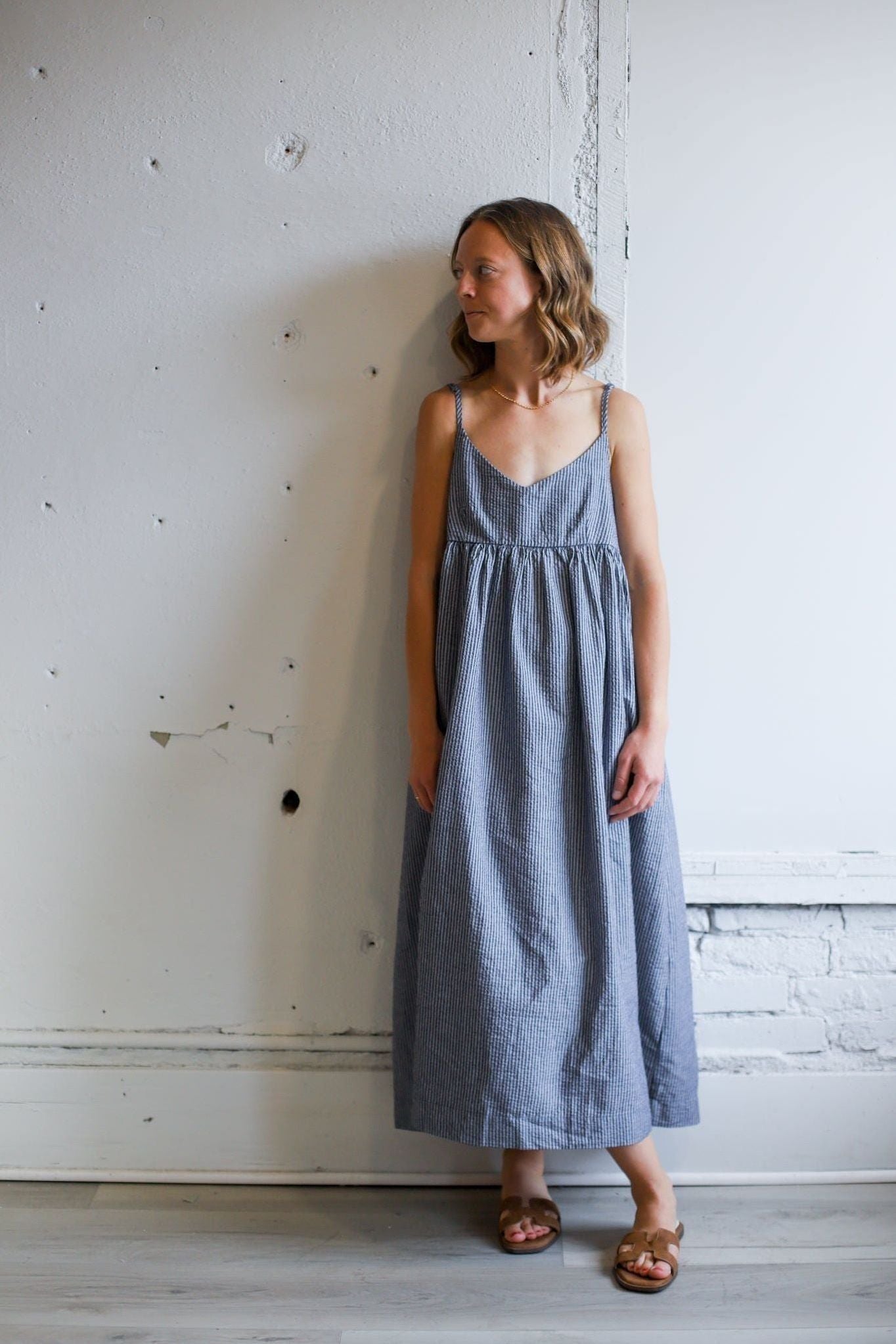 The Ryland Dress | Striped Seersucker Dress