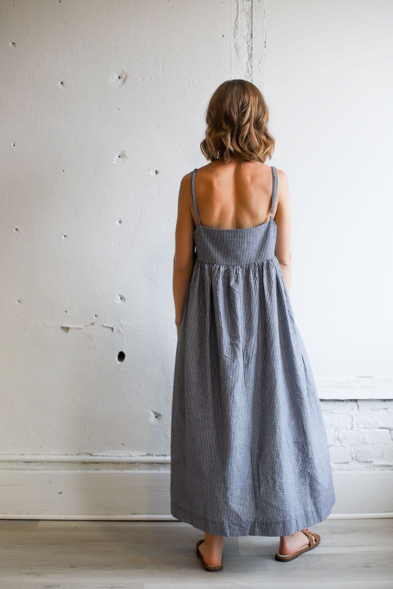 The Ryland Dress | Striped Seersucker Dress