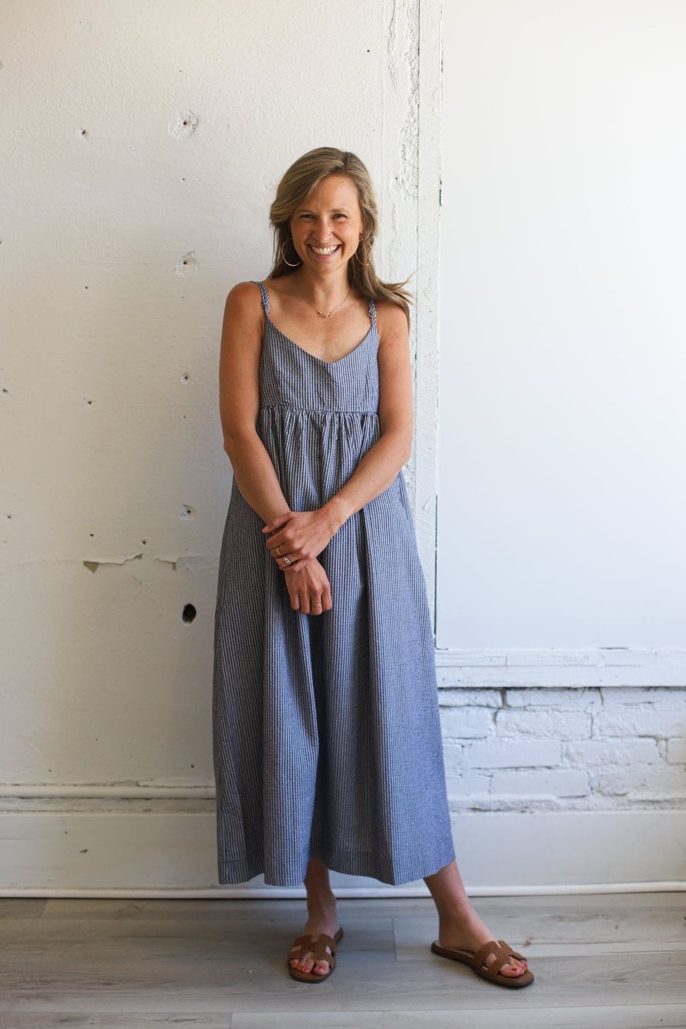 The Ryland Dress | Striped Seersucker Dress