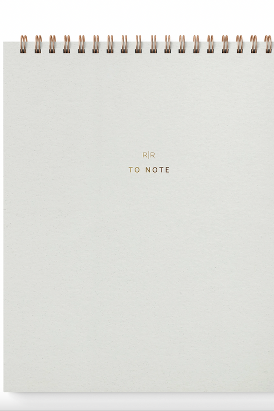 To Note Lined Notebook- Chalk White - Fire Sale Item