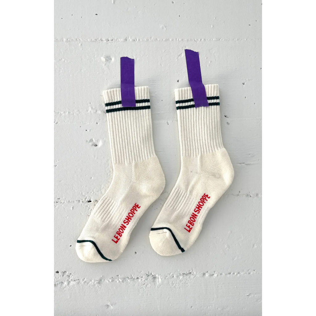Le Bon Shoppe Boyfriend Socks - Parchment