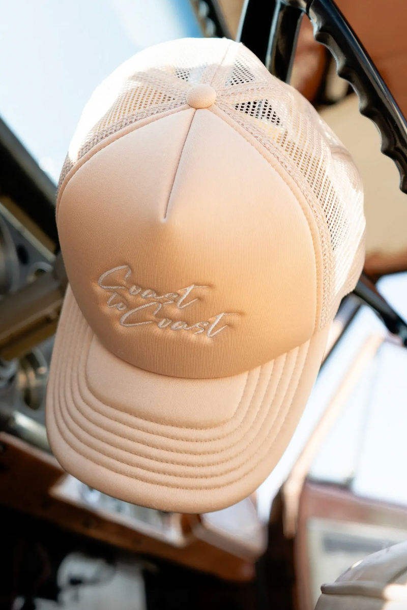 Coast to Coast Trucker Hat-Cream