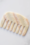 Eco Elephant Pocket Cellulose Acetate Hair Comb- Layered Custard