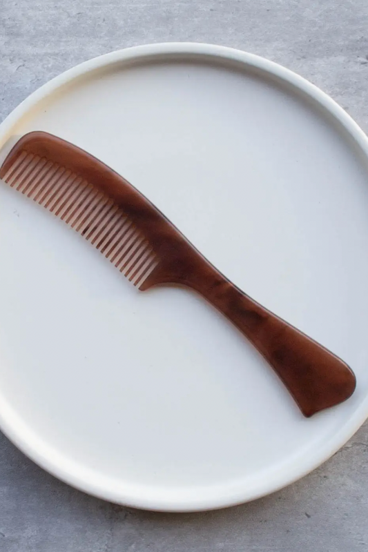 Eco Hatchet Cellulose Hair Comb- Dark Wood