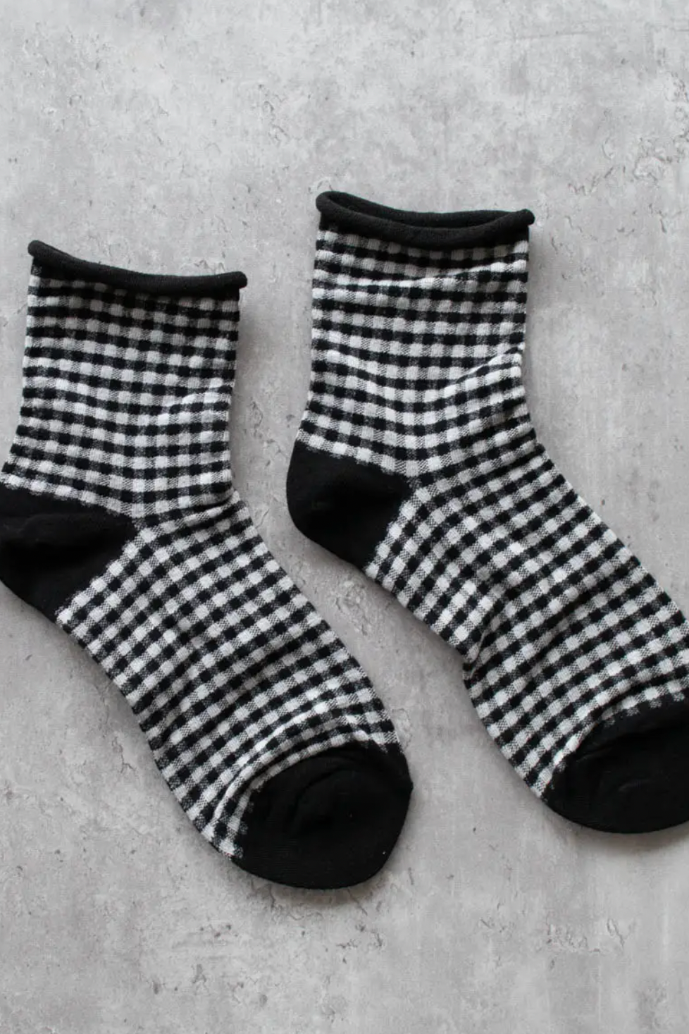 Picnic Mid Crew Socks-Black