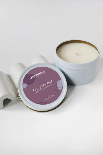 Fig & Sea Salt Tin Candle