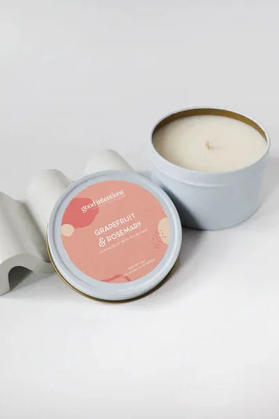 Grapefruit & Rosemary Tin Candle