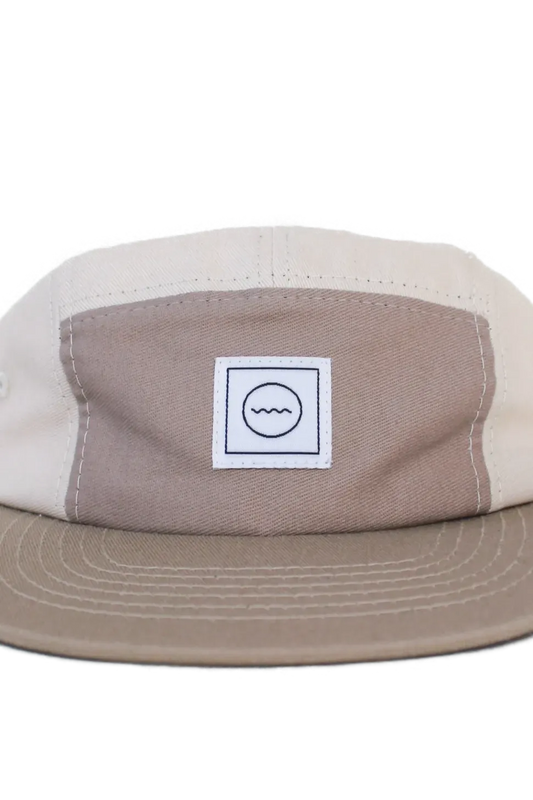 Cotton Five-Panel Hat in Sand