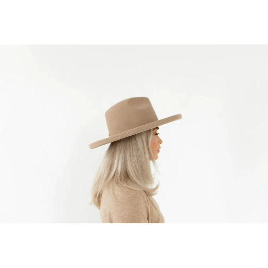 Gigi Pip + Cara Loren Pencil Brim Hat - Tan | Fire Sale Item